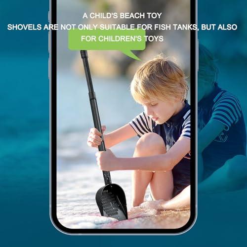 Aquarium Sand Scooper PVC Multifunctional Terrarium Substrate Litter Cleaner Reptile Sand Shovel for Fish Tank Small Pets