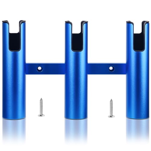 Aluminum Fishing Boat Rod Holder,3/4 Link Tube Aluminum Rod Rack, Suit Boats & Yacht ,Silver