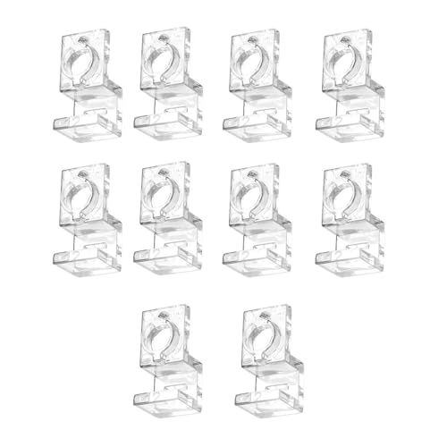 Aquarium Lid Holder for Various Fish Tanks Aquarium Cover Bracket Clamp Stand Fishtank Habitat Supplies 10PCS Plastic Cover Support
