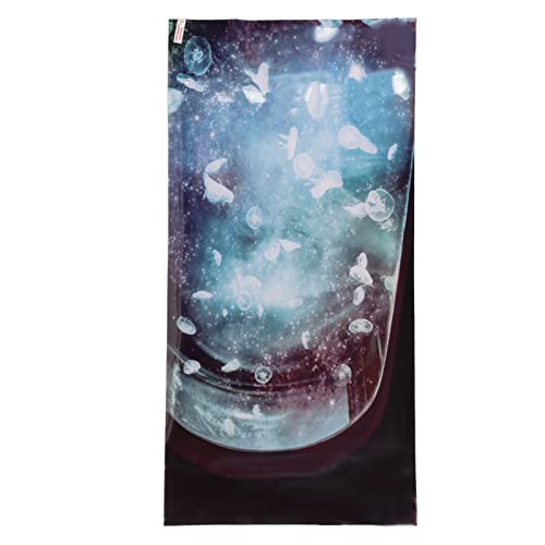3D Aquarium Background PVC Fish Tank Decoration Sticker, Self Adhesive Backdrop with Realistic Pattern for Freshwater Saltwater Tanks (122 * 50CM) - size: 122*50CM