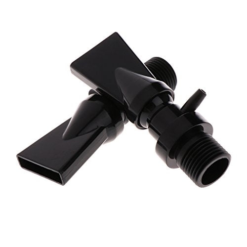 Outlet Nozzle, Aquarium Tanks Outlet Water Outflow Pipe Connector Filter Accessories Duckbill Nozzle Rotatable - Black