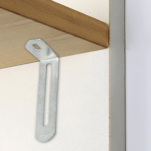 2.9"x1"x0.6"Adjustable Right Angle Brackets Metal L Bracket Heavy Duty 90 Degree Corner Fastener L-Shape Corner Brace Support Silver Shelf Bracket , 10Pcs - size: 2.9"x1", style: SILVER/10PCS