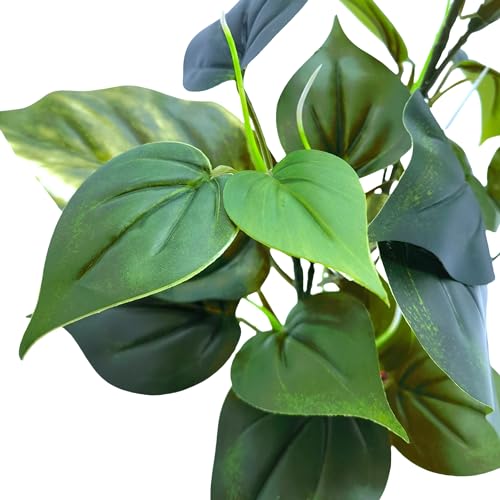 M2cbridge Fish Tank Plastic Soft Grass Artificial Betta Water Plants Decoration Goldfish Hide 12" (Tall Anubias 2pcs) - color: Tall Anubias