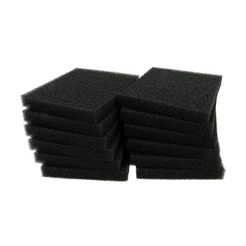 ALEGI Aquarium Bio Sponge Fitler Media, 6.28 x 5.5 x 0.78 Inch Fish Tank Filter Cartridge Filter Foam Pad Inserts for ML350 (12 Pack) - size: 12 Pack