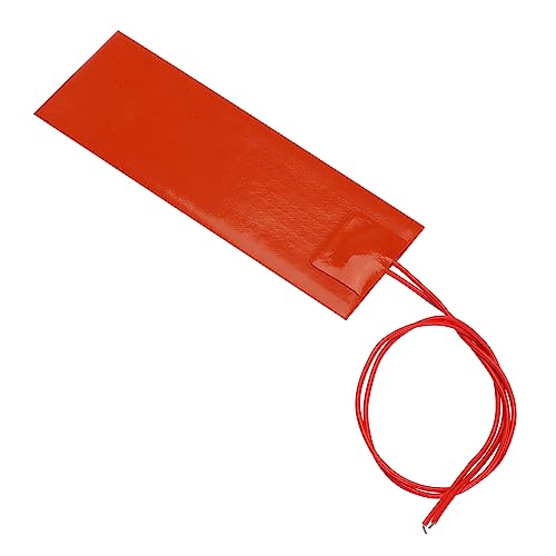 DERNORD 4PCS 12V 20W Silicone Heating Pad Rubber Flexible Heater Mat 50mm X 150mm - size: 12V 20W