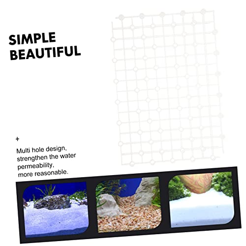 Mikikit 2pcs Aquarium Divider Panels Gravel Board for Fish Tank Isolation for Enhanced Water Permeability Splicing System for Custom Aquarium Setup - color: Transparent