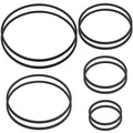 10PCS Fish Feeding Rings, 5 Sizes Oval Aquarium Floating Plant Barriers, Foam Fish Feeder Rings, Fish Tank Aquarium Accessories for Fish, Floating Plant - Black