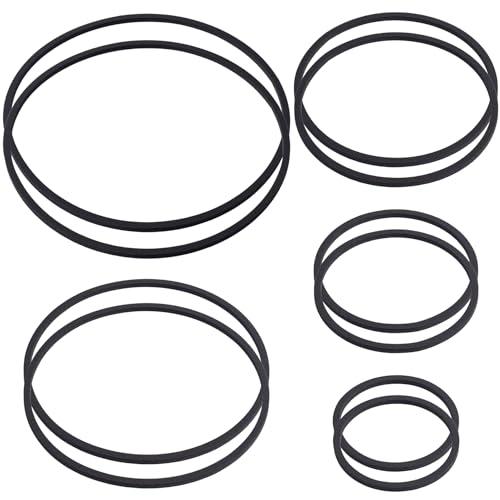 10PCS Fish Feeding Rings, 5 Sizes Oval Aquarium Floating Plant Barriers, Foam Fish Feeder Rings, Fish Tank Aquarium Accessories for Fish, Floating Plant - Black