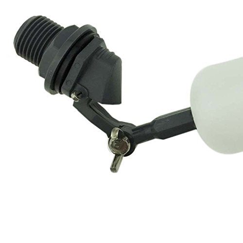 Malida Mini PVC Float Ball Valve, 1/2 Supply Male thread Automatic shut off Adjustable Arm for Fill Feed Humidifier Tank Water Ponds Livestock Water Trough Aquariums Aquaculture Hydroponics