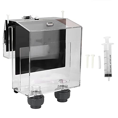 GOTOTOP Acrylic Hang-On Overflow Box for Aquariums - Self-Starting Siphon with Check Valve & Noise-Dampening Cover, Fish Tank Filter Accessory (120 Gallons Capacity)