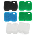 16 PCS Replacement Canister Filter Media Pad Compatible with Penn Plax Cascade 700/1000 CCF2UL/CCF3UL, Aquarium Bio Floss Pads Part, Activated Carbon Sponge Filters Pads for Fish Tank