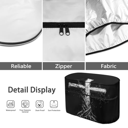 Cross Black 20 Pound Double for RV/Trailer/Camper Waterproof Heavy Duty Propane Gas Cylinder Cover All Weather Protection - color: Cross Black, size: S(20LB)