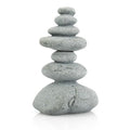 Aquarium Decor,7-Stone Mini Stacked Zen Rock Stone Decor – Balanced Stones Cairn Statue for Garden, Fish Tank, and Micro Landscape (3.7" H)