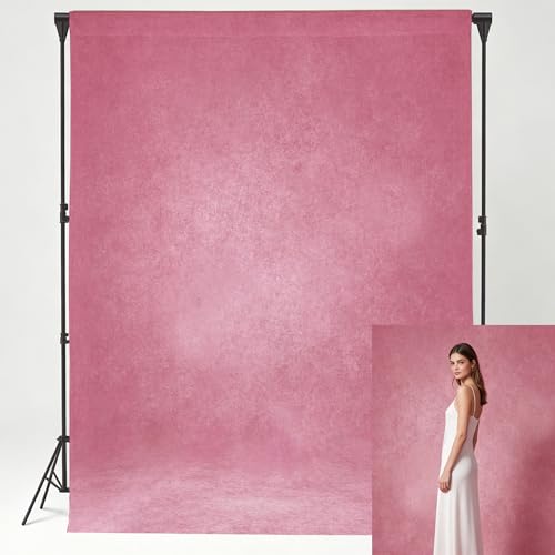 5x7 ft Pink Backdrop,Classic Abstract Texture Photo Background for Headshots,Portraits,Studio and Events,Vintage Romantic Photography Backdrop - color: Pink Textured, size: 5x7ft