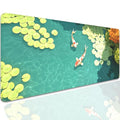 Koi Carp Fish Desk Pad Mouse Pad,Large Gaming Mouse Mat with Stitched Edges,Non-Slip Rubber Base Mousepad for Office PC Keyboard Laptop and Home Work Desk Mat(27.5X11.8 in) - color: KOI-2