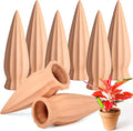 Tcamp 8Pack Plant Self Watering Spikes, Terracotta Plant Watering Devices Wine Bottle Plant Self-Watering Stakes for Indoor Outdoor Plants - size: 8 Pack