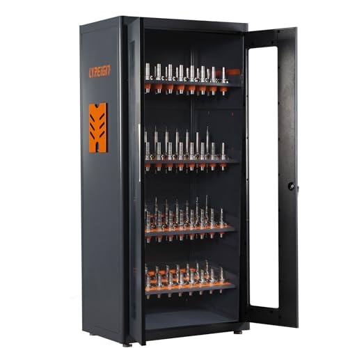 Mass Storage CNC Tool Holder Storage Cabinet, CNC Tool Storage Rack Organizers with Lock, Multi-Purpose CNC Tool Holder Station Suitable for Machinists Workers - size: BT/CAT50-84CAP