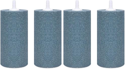 VIVOSUN Air Stone 2PCS 4 x 2 Inch Large Air Stone for Aquarium, Fish Tank and Hydroponics Air Pump (Pack of 2) - size: 2PCS 4 x 2 Inch (Pack of 2)