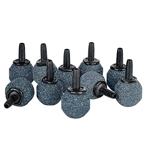 Pawfly Aquarium 0.8 Inch Air Stone Ball Bubble Diffuser Release Tool for Nano Air Pumps Small Buckets and Fish Tanks, 10 Pack - size: 0.8 Inch