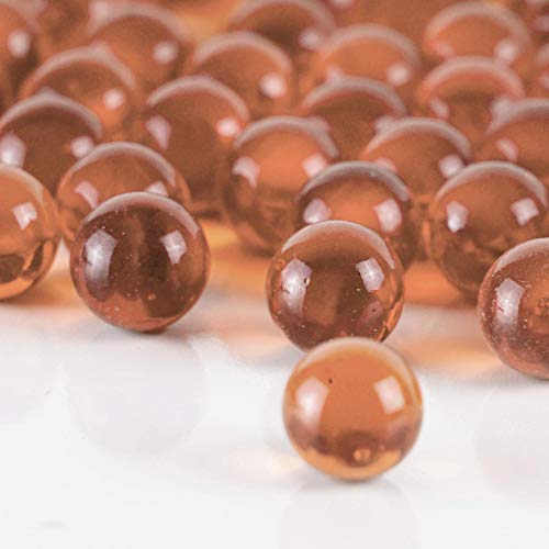 CYS Excel Rose Wine Marble Gemstone Vase Filler (5 LBS) | Multiple Color Choices Aquarium Glass Round Marble Beads | Decorative Mosaic Glass Gem Pebbles - color: Rose Wine, size: 5 LBS