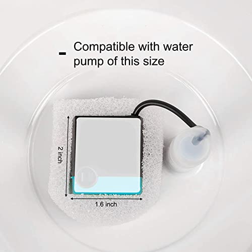 Cat Water Fountain Foam Filters, Compatible with Multiple Pet Fountain Dispenser Sponge Filters (16 Pcs) - size: 16 Pcs