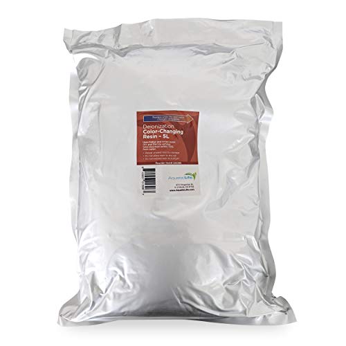 AquaticLife Mixed Bed Color Changing Bulk Deionization DI Resin Refill for Reverse Osmosis Water Filter for RO/DI System for Aquarium, 5 Liter - size: 5 Liter