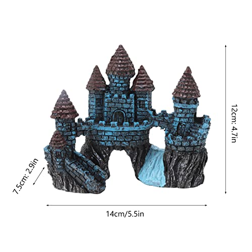 Castle Decoration for Fish Tanks, Eco-Friendly Hideout, Realistic Resin Ornament Idea