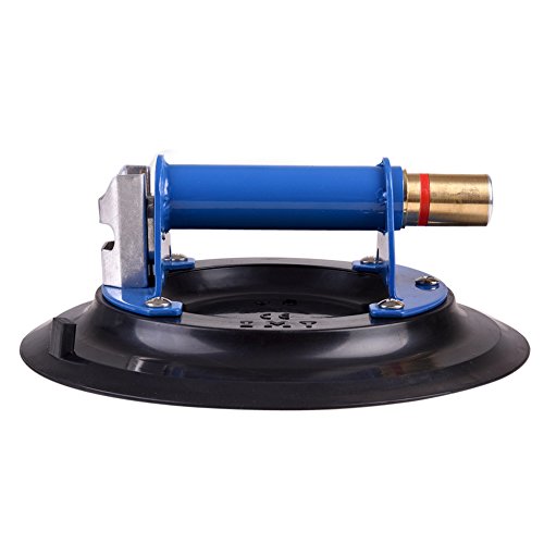IMT 10" Metal Suction Cup for Glass, Vacuum Pump Suction Cups to Lift Large Glass, with Metal Handle and Brass Pump, 265lbs Load Capacity - size: 10"