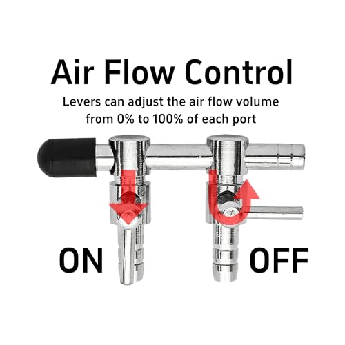 Aquarium Air Pump Splitter Control Valve - size: 2-Way