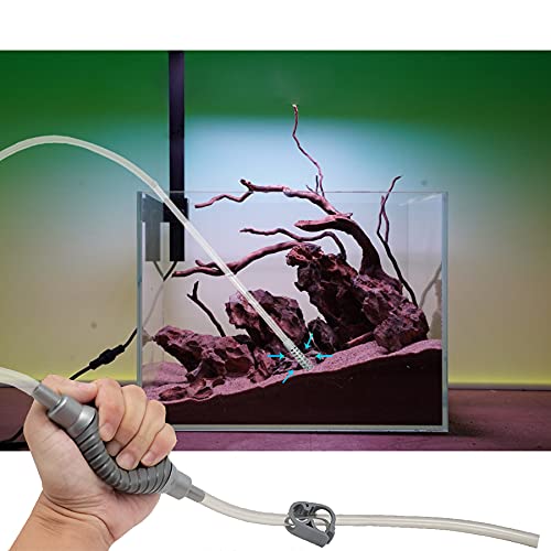 AREPK 10 Gallon Fish Tank cleaner and Aquarium Water Changer Siphon with a Thinner Tubing. Perfect for Cleaning Small Tanks, Gravel Vacuum for Aquarium Kit