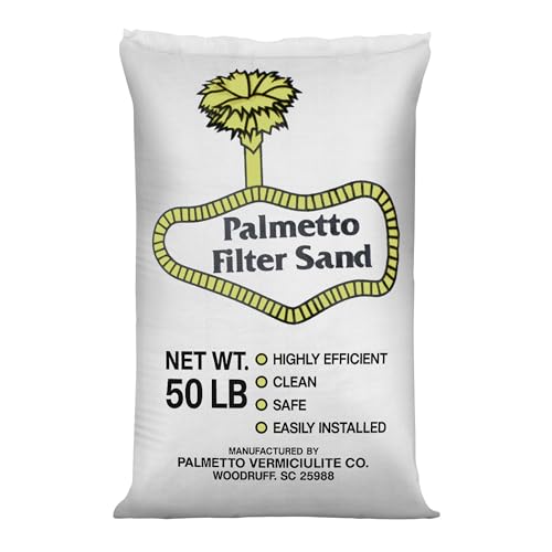 Swimming Pool Filter Sand for Above Ground and Inground Pools, Natural Silica, 50 Lb Bag - Residential and Commercial Pool System Accessories - Supplies for Cleaning and Maintenance - size: 1 Pack