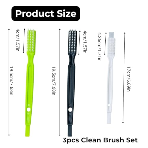 3Pcs Juicer Cleaning Brushes Set for Omega 8006, 8004, 8003 VRT350 VRT330-Replacement Masticating Juicer Accessories, Masticating Juicers Replacement Cleaner, HD Bristles