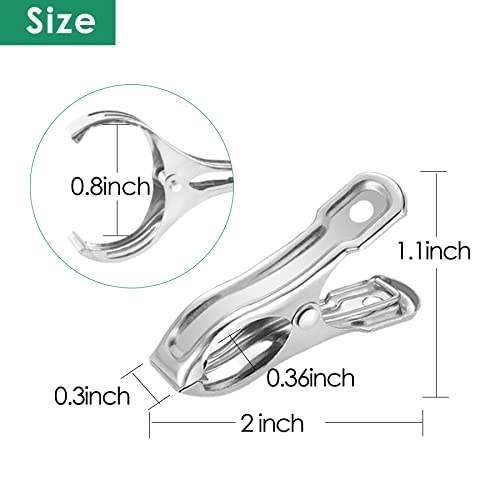 40 PCS Garden Clips, Greenhouse Clamps Made of Stainless Steel, Greenhouse Clips for Netting, Have a Strong Grip to Hold Down the Shade Cloth or Plant Cover on Garden Hoops - style: 40Pcs