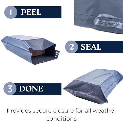 5 Large Shipping Bags 17x24 | Jumbo Poly Mailers for clothes | Strong Thick Mailing Bags with Self Adhesive | Self Sealing Shipping Envelopes - size: 17x24 - 5 Bags