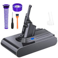 for Dyson V8 Battery Replacement,21.6V 8000mAh Batteries Compatible with Dyson V8 Animal/V 8 Absolute/V 8 Motorhead /V8 Fluffy/SV10,Pre-Filter &Post-Filter &Cleaning Brush Included