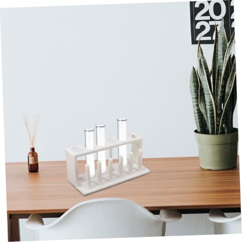 Plastic Test Tube Holder Rack for Aquarium Water Quality Testing Laboratory Tube Organizer Stand for Science Labs