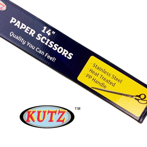 KUTZ 14" (35.6 cm) Extra Long Nose Scissors | Stainless Steel Blades | Great For Cutting Wrapping Paper, Construction Paper, and Trimming Plants | Because Scissor Size Matters - size: 14"