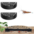 2 Pcs Shrimp Hides for Aquarium Shrimp Hides Hideout Aquarium Cave Fish Tunnel for Fish Tank Accessories Decor(Black)