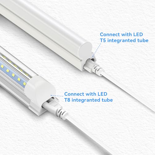 SHOPLED (4-Pack 6FT T5 T8 LED Shop Light Connecting Wire, Dual-Ended Linkable Cable Cords for LED Tube Light Fixture, Ceiling Lamp - style: 6FT Connecting Wire
