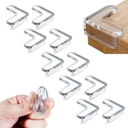 10pcs Corner Protector Baby, Baby Proof Corners and Edges, Clear Table Corner Covers Baby, Corner Guards for Table Edges & Sharp Corners (10pcs L Shape) - color: 10pcs L Shape