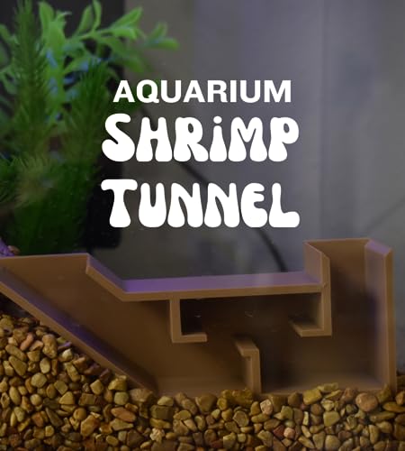 Chatelet Aquarium Underground Tunnel | Fish & Shrimp Hideout for Aquariums | Unique Underground Viewing Tunnel | Made in USA (Tan) - color: Tan