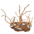Ultum Nature Systems Driftwood - Spider Wood on Slate Stone for Fish Tank, Planted Tank, Terriarium, Paludarium - Versatile Natural Driftwood Decor - Spider Wood on Slate Stone, Small (7-12") - size: 7-12" 1-Pack