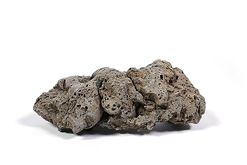 LANDEN Black Icelandic Lava Stone Natural Rocks (18lbs, 3~11 inches,11pcs) for Aquariums, Paludariums, Terrariums, Caves and Rocky Peaks, Mountainous Desert Landscapes - size: 13 Black Icelandic Lava Stone(3-9 inches,18lbs)