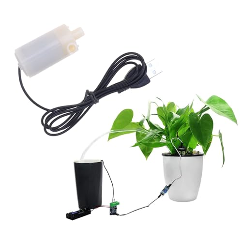 3PCS DC 3-5V USB Micro Submersible Mini Water Pump,Small Aquarium Pump for Fish Tank Aquariums Pond Fountain Hydroponics Garden (White) - color: White