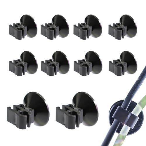 NIIIYTYB 10Pcs Aquarium Suction Cups Air Pump Holder for Tubing, Airline Holders and Clips Fish Tank Tube Hose Clamp Strong Grips for Aquatic Accessories and Wire Management in Aquariums