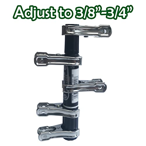 20 Pcs 2inches Gardening Clips for Netting, Greenhouse Clamps Made of Stainless Steel, Have a Strong Grip of Metal Clips, For 3/8'', 1/2'', 3/4'' Garden Hoops or Greenhouse Frame - style: 20Pcs