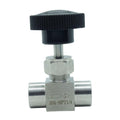 1 Piece Stainless Steel 304 Instrument Gas Needle Valve 1/4" NPT Female x 1/4 NPT Female - size: Straight 1/4" NPT F x F