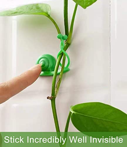 50PCS Plant Wall Clips: Vine Climbing Self-Adhesive Invisible Fixing Hook for Wall & Garden Decoration - size: snail