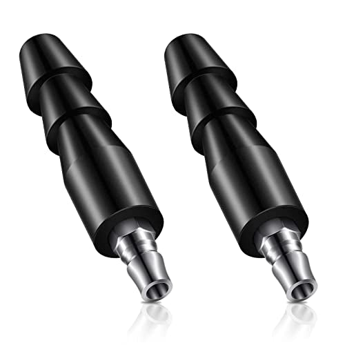 Zhanmai 2 Pcs Vac U Lock Adapter Quick Air Connector Quick Connector Device (Black) - color: Black