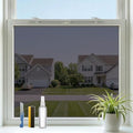 One Way Privacy Window Film,Black-Silver Static Cling, 17.5" x 78.7" - color: Black Silver, size: 17.52"x78.7"